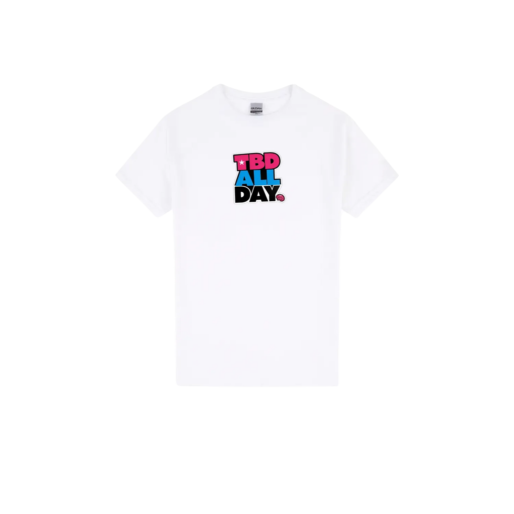 White front flat lay